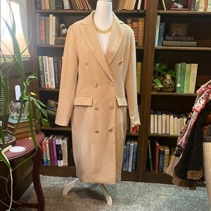 New York & Co. double breasted tan dress NWT sz medium